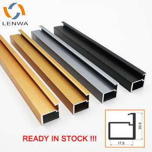 Profils <span class=keywords><strong>de</strong></span> cadre en <span class=keywords><strong>aluminium</strong></span> LENWA, nouvelle conception, faible MOQ, <span class=keywords><strong>pour</strong></span> <span class=keywords><strong>porte</strong></span> battante en verre <span class=keywords><strong>de</strong></span> dressing - Product Image 1