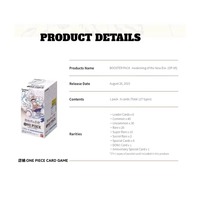 Boîte de boosters originale scellée japonaise en vrac Bandaied One Piece OP05 Anime One Piece Karten OP-05 Cartes à collectionner