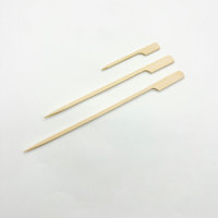 100% Bambou Naturel Écologique, Couverts Jetables, Échantillon Gratuit, Brochettes de Barbecue, Bâtonnets à Sandwich pour Fêtes et Mariages