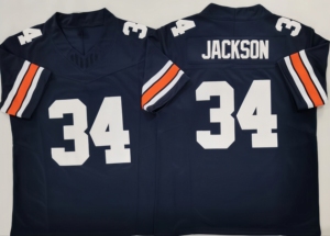 Jersey Kampus Jahitan Baru 2026 # 34 JACKSON Kaos Pabrik Berkualitas Tinggi Jersey Bisbol Kustom Logo Tim Kustom - Product Image 3