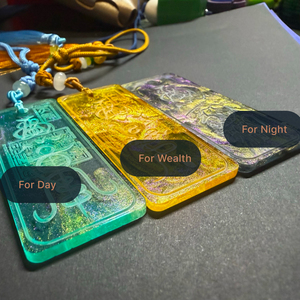 Ensemble <span class=keywords><strong>de</strong></span> 3 amulettes en acrylique <span class=keywords><strong>de</strong></span> qualité supérieure, protecteur <span class=keywords><strong>de</strong></span> richesse et <span class=keywords><strong>de</strong></span> chance, <span class=keywords><strong>protection</strong></span> complète jour et nuit 24h/24 et 7j/7, charmes spirituels - Product Image 2