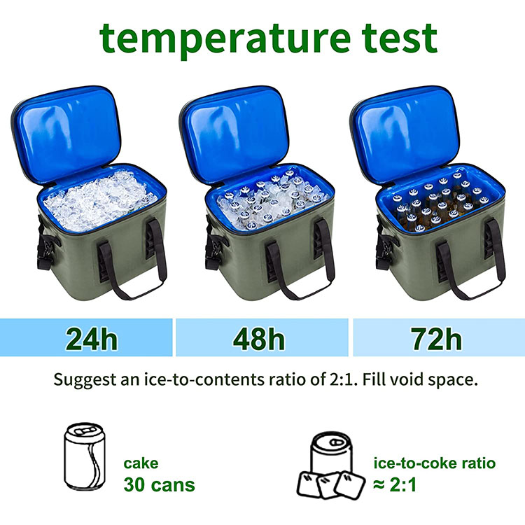 product-750-750 High Quality Soft Cooler Bag 30 Cans Portable Leak-Proof Soft Pack Cooler Waterproof Insulated Soft Sided Cooler Bag For Picnic