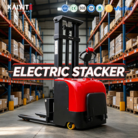 Gerbeur électrique pour palettes, capacité 1500 kg - 2000 kg, batterie au plomb-acide, poignée ergonomique, transport de marchandises en atelier