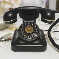 Téléphone filaire FICAN F01 OEM en gros pour livre d'or de mariage, livre d'or audio, design antique, 32 Go