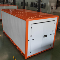 Conteneur de stockage modulaire préfabriqué mini empilable de 6 pieds, portable et compact, idéal pour une maison conteneur mobile