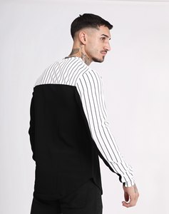 Camiseta Casual de Manga Larga a Rayas para Hombre con Bordado Imperio, Transpirable y de Corte Regular - Product Image 4