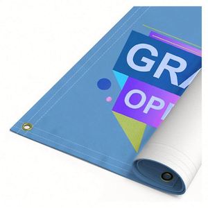 Lona de PVC de 18 oz con Protección UV Personalizada, Vinilo Impreso Resistente al Agua para Exteriores, para Publicidad de Seguros, Lona de Malla de Poliéster - Product Image 1