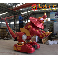 Parterre de fleurs pour enfants, Robot dinosaure en banderole, pour carnaval, idéal pour parc, aire de jeux pour enfants