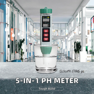 เครื่องวัดคุณภาพน้ำ 5 in 1 วัดค่า EC อุณหภูมิ TDS pH แบบดิจิตอล ความแม่นยำสูง ใช้สำหรับสระว่ายน้ำ - Product Image 2