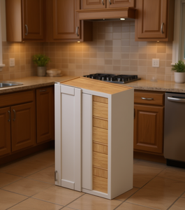 Gabinete de Cocina Sunique Sydney Blanco Shaker, Puerta de Panel Moderno de MDF, 27x42 Pulgadas - Product Image 2