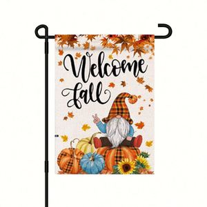 Drapeau de jardin extérieur personnalisé 12x18 double face pour la promotion de votre entreprise, avec impression par sublimation de votre propre logo ou texte - Product Image 4