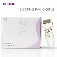 Meilleur design, kit de pédicure rechargeable professionnel, éliminateur de peaux mortes, râpe à pieds électrique étanche, dissolvant de callosités