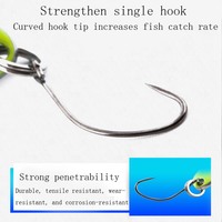 Nouvel Arrivage Spécial LUTAC Leurre de pêche artificiel en métal à coulée lente, type cuillère, à hameçon simple, spinnerbait, pour la pêche à la traîne 35mm/5g