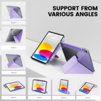 Coque transparente coque arrière transparente pour Apple iPad Pro 11(M4) 2024 avec boucle pour protéger le stylo