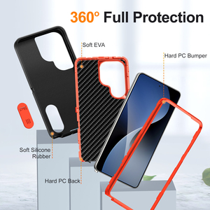Funda Protectora 3 en 1 Resistente para Teléfono <span class=keywords><strong>Samsung</strong></span> <span class=keywords><strong>Galaxy</strong></span> S26 Ultra S25 FE S24 Plus S23, Carcasa Antigolpes con Soporte - Product Image 3
