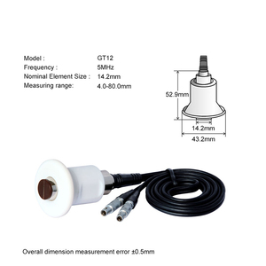 Accessori YUSHI NDT UT trasduttore a doppio elemento 1MHz/2MHz/7.5MHz/<span class=keywords><strong>10MHz</strong></span>/5MHz sonda di spessore ultrasonica - Product Image 5