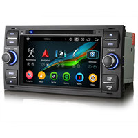 Navegador GPS para Auto Erisin ES6566FB Android 16, Estéreo para Auto con DVD para FORD Fiesta, Kuga, Galaxy, Focus, GPS, Navi, CarPlay, Radio para Auto