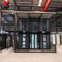 Maison Modulaire Préfabriquée, Bureau Préfabriqué, Conteneur de Luxe de 20 pieds, Prix des Maisons Modulaires en Verre Préfabriquées