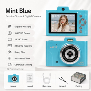 Appareil photo numérique professionnel avec écran de 2,8 pouces, zoom 16x, détection de mouvement, anti-vibration, enregistreur vidéo musical MP3 <span class=keywords><strong>pour</strong></span> adolescents et débutants - Product Image 6