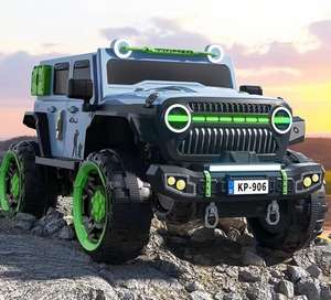 2024ユニセックスキッズライドオン電気自動車クールデザインストロング12V4モーターリモートコントロールプラスチックホイールおもちゃスタイル - Product Image 4