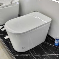 Meilleure vente 2026 : WC intelligent sans réservoir pour usage domestique avec veilleuse, buse autonettoyante et chasse d'eau automatique