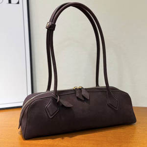 באיכות גבוהה אופנה וינטג עור אמיתי נשים תיק יד, בית השחי ארוך ידית עיצוב תיק כתף יצרן הסיטונאי - Product Image 4