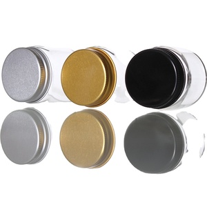 Wholesale transparent glass cosmetics jar Frosted and Transparent Accept customization