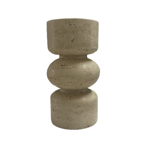 Stonekocc marca marmo pietra ornamenti <span class=keywords><strong>vasi</strong></span> in travertino composizione floreale contenitori decorazioni retrò minoranza testurizzata - Product Image 1