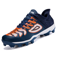 Chaussures de baseball mi-montantes pour hommes, de qualité supérieure, avec crampons moulés, respirantes, antidérapantes et confortables, durables pour le jogging et le sport