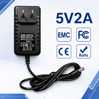 Fuente de Alimentación OEM Personalizada de 5V 2A 2000mA 10W, Adaptador de CA/CC con Enchufes Multinacionales Personalizados para EE. UU., UE, Reino Unido y Australia, para Cámaras de CCTV y Monitores