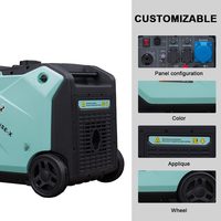 Générateur à essence silencieux 8 kVA à démarrage électrique, 4 temps, 7000 W nominaux, 327 cm³, réservoir 22 L, pour usage domestique et de chantier