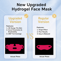 Masque en feuille d'hydrogel V-Line Shaping avec technologie liftante et raffermissante, réducteur de double menton, format voyage