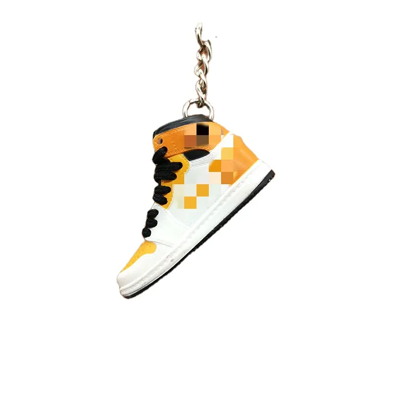 Wholesale Famous Brands Mini Sneaker Keychain with Box and Bag Jordans Keychain Shoes 3D AJ1 Sneaker Key Chain Ring