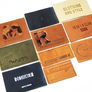 Thời Trang Mới Tùy Chỉnh Thiết Kế Denim Vải May Mặc Tag Vá PU Jeans Da Nhãn Cho Quần Áo - Product Image 1