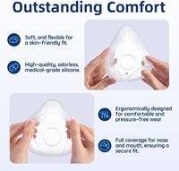 Lot de 2 coussinets de remplacement compatibles avec la masque facial complet ResMed AirFit F20, joint fiable, ajustement parfait, couvre le nez et la bouche