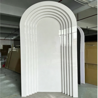 Support de fond en PVC personnalisé, durable, écologique et portable pour décoration d'arche de mariage intérieure/extérieure