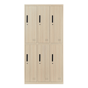 Penyimpanan kabinet loker baja 6 pintu loker pakaian 6 pintu 6 pintu - Product Image 2