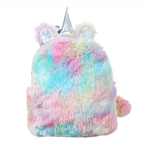 Mochilas Escolares de Unicornio para Niñas, Lindas Mochilas de Viaje de Felpa Rosa con Diseño de Unicornio, Moda 2020 - Product Image 2