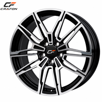 Jantes en aluminium forgées CF Factory Price New Customize JDM Size Black 18x7 16" 20mm ET Deep Dish pour BMWW