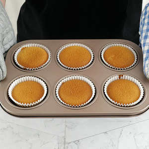 Ustensiles de cuisine de haute qualité, plateaux à muffins et à desserts en acier au carbone polyvalents et sans soudure pour restaurants et pâtisseries - Product Image 2