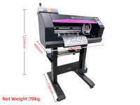 Machine d'impression numérique DTF entièrement automatique pour transfert thermique sur film PET pour T-shirts, vitesse de 6 m²/heure