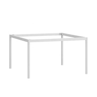 Pied de meuble personnalisé Base de table de conférence en laiton chromé Pieds d'établi rectangulaires en métal en fer forgé pour mobilier de bureau