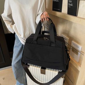 Factory Wholesale <b>Luggage</b> Bags Lightweight Travel Tote Bag Simple Plain Color Clothes Storage Bags - Product Image 6