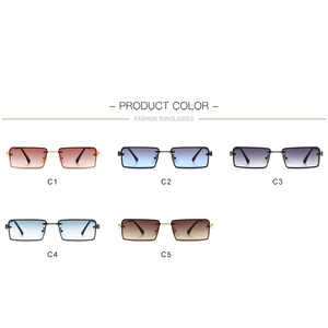 Rétro Carré Lunettes De Soleil Femmes Hommes Vintage Dégradé De Nuances Lunettes de Soleil Femelle Mâle De Luxe Marque - Product Image 5