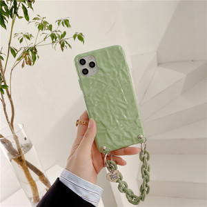 <span class=keywords><strong>Coque</strong></span> de téléphone portable personnalisée, couleur bonbon, à chaîne, bandoulière, housse arrière avec bracelet, 1 pièce - Product Image 5