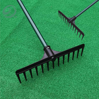 Râteaux de sable de golf de haute qualité à une seule face pour les terrains de golf de lac, de plage, les pelouses, kit d'organisation d'outils, aire de pratique, bunker de sable