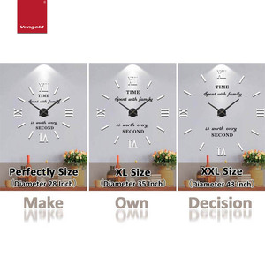 <span class=keywords><strong>น</strong></span>าฬิกาติดผนัง DIY ตัวเลขโรมั<span class=keywords><strong>น</strong></span>สีขาว ขนาดใหญ่ 3 มิติ <span class=keywords><strong>น</strong></span>าฬิกาสติ๊กเกอร์ไร้กรอบ สำหรับตกแต่งโรงแรม สำ<span class=keywords><strong>น</strong></span>ักงา<span class=keywords><strong>น</strong></span> ห้อง<span class=keywords><strong>น</strong></span>ั่งเล่<span class=keywords><strong>น</strong></span> ขนาด 120 ซม. - Product Image 4