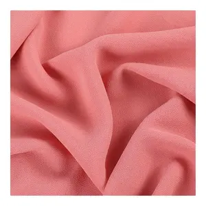 2023Hot Sale75D 100D 150D Polyester Satin Chiffon Fabric For Clothes Pajama Shirt Micro Elastic Fabric
