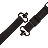 Lot de 2 sangles tactiques en acier de 1 pouce à dégagement rapide haute pression, boucle à 5 fentes, triangle léger QD, accessoires de chasse