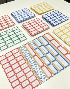 Étiquettes de prix autocollantes imperméables 14x24 mm, étiquettes inscriptibles, papier de support jaune, pour noms/numéros et notes - Product Image 2